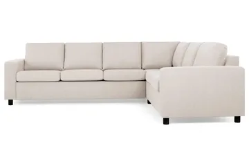 Crazy 5-sits Vändbar L-formad Large Hörnsoffa i Tyg - Beige - Möbler - Soffa - Hörnsoffa