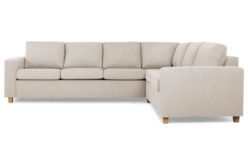 Crazy 5-sits Vändbar L-formad Large Hörnsoffa i Tyg - Beige - Möbler - Soffa - Hörnsoffa