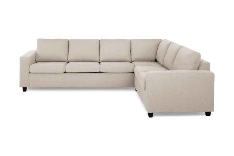 Crazy 5-sits Vändbar L-formad Large Hörnsoffa i Tyg, Beige