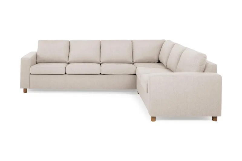 Crazy 5-sits Vändbar L-formad Large Hörnsoffa i Tyg, Beige