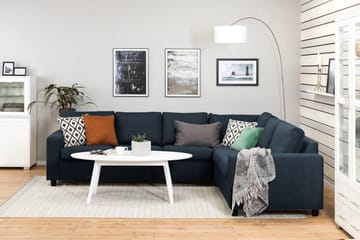 Crazy 5-sits Vändbar L-formad Large Hörnsoffa i Tyg - Blå - Möbler - Soffa - Hörnsoffa