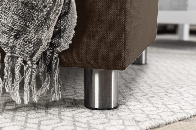 Crazy 5-sits Vändbar L-formad Large Hörnsoffa i Tyg - Brun - Möbler - Soffa - Hörnsoffa