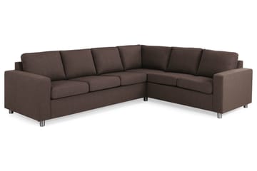 Crazy 5-sits Vändbar L-formad Large Hörnsoffa i Tyg - Brun - Möbler - Soffa - Hörnsoffa