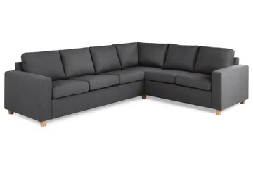 Crazy 5-sits Vändbar L-formad Large Hörnsoffa i Tyg - Mörkgrå - Möbler - Soffa - Hörnsoffa