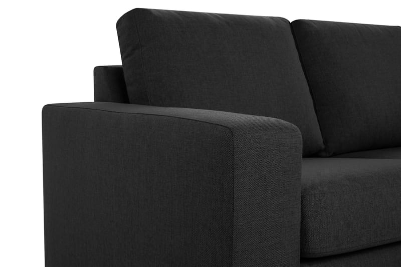 Crazy 5-sits Vänstervänd U-formad Hörnsoffa med divan i Tyg - Antracit - Möbler - Soffa - Hörnsoffa - Hörnsoffa med divan