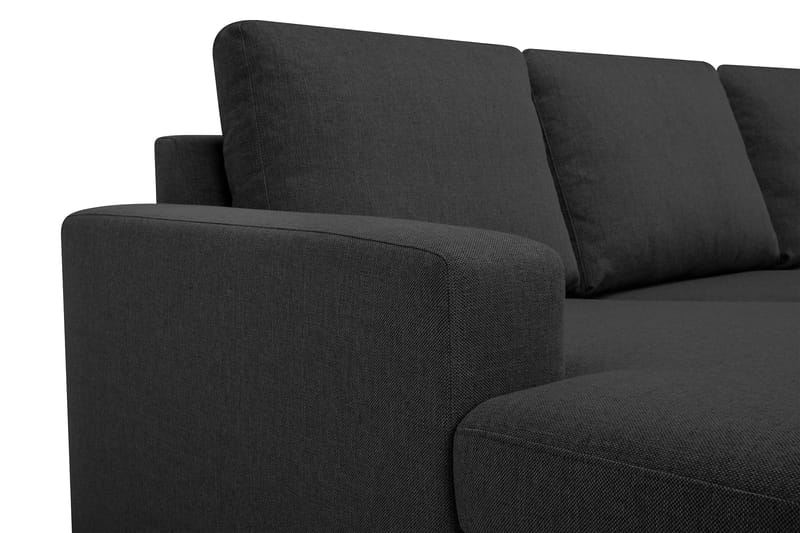 Crazy 5-sits Vänstervänd U-formad Hörnsoffa med divan i Tyg - Antracit - Möbler - Soffa - Hörnsoffa - Hörnsoffa med divan