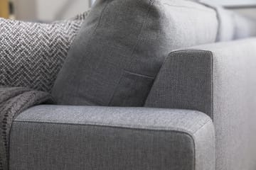 Crazy 5-sits Vänstervänd U-formad Hörnsoffa med divan i Tyg - Grå - Möbler - Soffa - Hörnsoffa - Hörnsoffa med divan