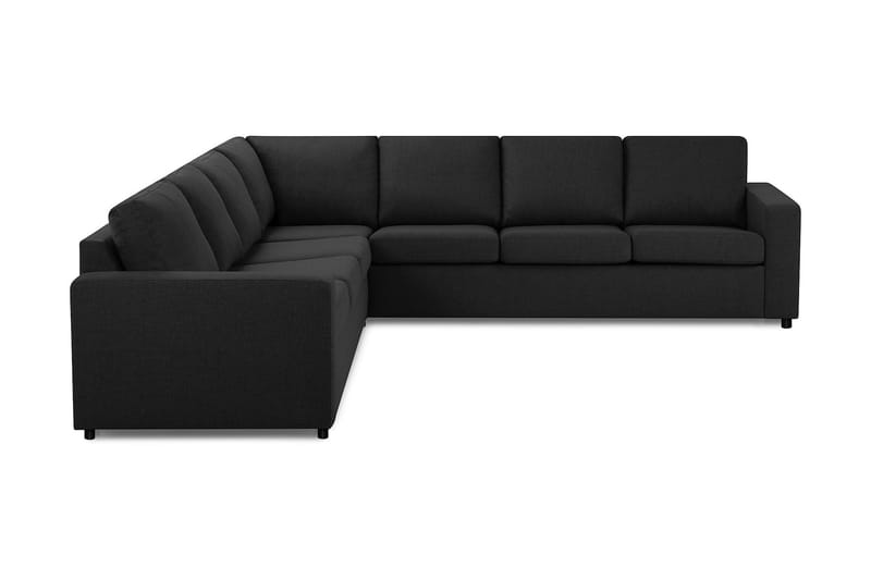 Crazy 6-sits Vändbar L-formad X-Large Hörnsoffa i Tyg - Antracit - Möbler - Soffa - Hörnsoffa