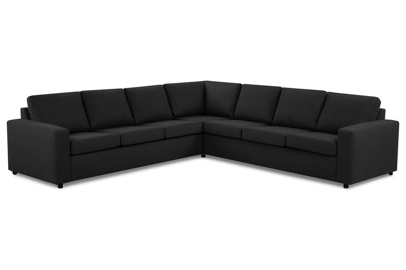 Crazy 6-sits Vändbar L-formad X-Large Hörnsoffa i Tyg - Antracit - Möbler - Soffa - Hörnsoffa