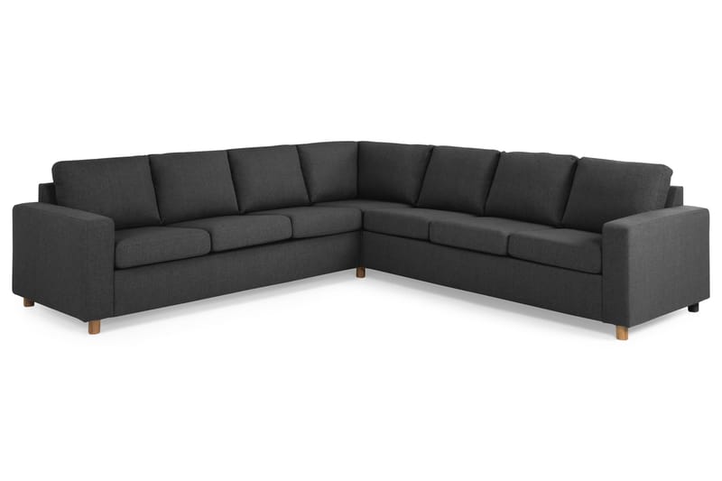 Crazy 6-sits Vändbar L-formad X-Large Hörnsoffa i Tyg - Antracit - Möbler - Soffa - Hörnsoffa
