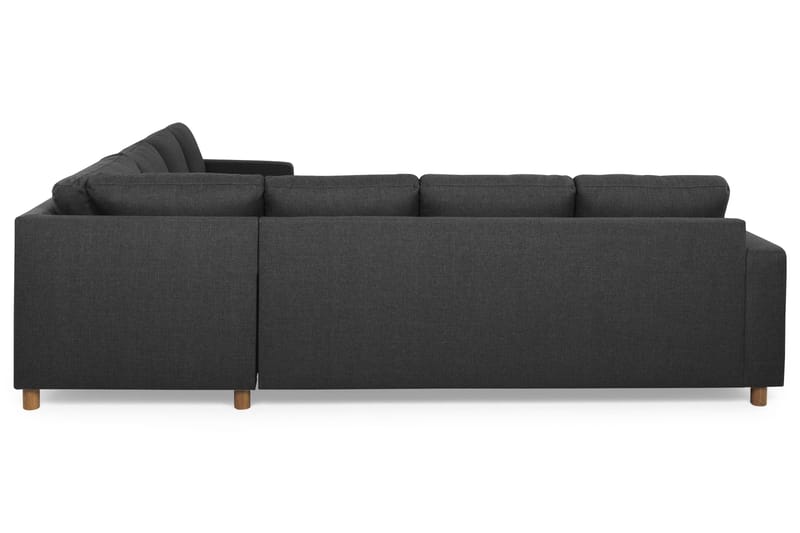 Crazy 6-sits Vändbar L-formad X-Large Hörnsoffa i Tyg - Antracit - M�öbler - Soffa - Hörnsoffa