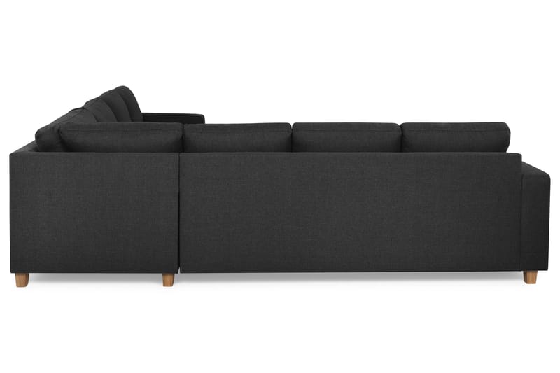 Crazy 6-sits Vändbar L-formad X-Large Hörnsoffa i Tyg - Antracit - Möbler - Soffa - Hörnsoffa