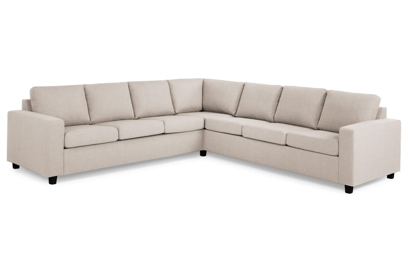 Crazy 6-sits Vändbar L-formad X-Large Hörnsoffa i Tyg - Beige - Möbler - Soffa - Hörnsoffa