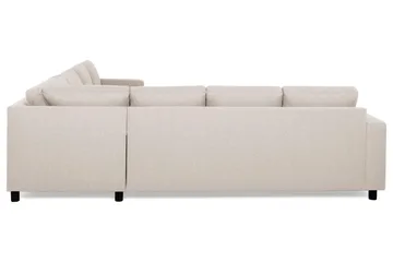 Crazy 6-sits Vändbar L-formad X-Large Hörnsoffa i Tyg - Beige - Möbler - Soffa - Hörnsoffa