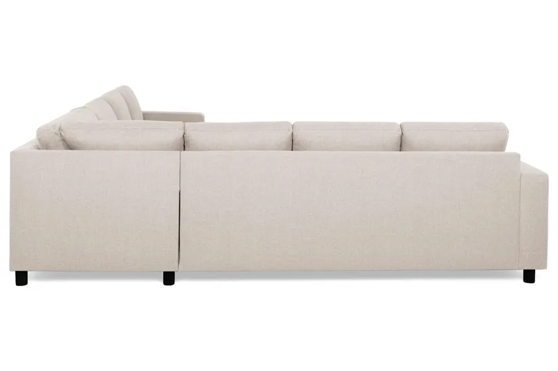 Crazy 6-sits Vändbar L-formad X-Large Hörnsoffa i Tyg - Beige - Möbler - Soffa - Hörnsoffa