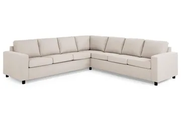 Crazy 6-sits Vändbar L-formad X-Large Hörnsoffa i Tyg - Beige - Möbler - Soffa - Hörnsoffa
