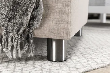 Crazy 6-sits Vändbar L-formad X-Large Hörnsoffa i Tyg - Beige - Möbler - Soffa - Hörnsoffa