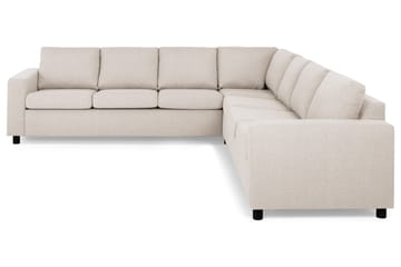 Crazy 6-sits Vändbar L-formad X-Large Hörnsoffa i Tyg - Beige - Möbler - Soffa - Hörnsoffa