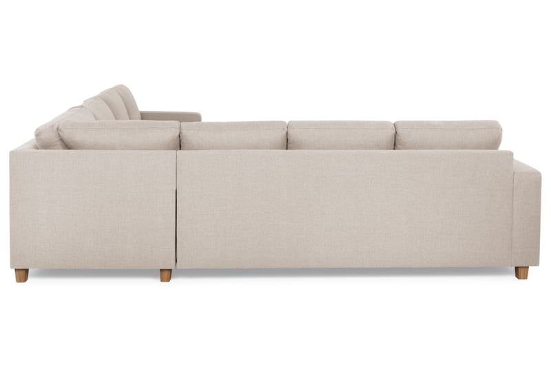 Crazy 6-sits Vändbar L-formad X-Large Hörnsoffa i Tyg - Beige - Möbler - Soffa - Hörnsoffa