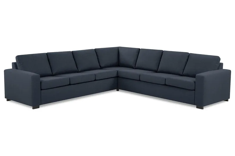 Crazy 6-sits Vändbar L-formad X-Large Hörnsoffa i Tyg - Blå - Möbler - Soffa - Hörnsoffa