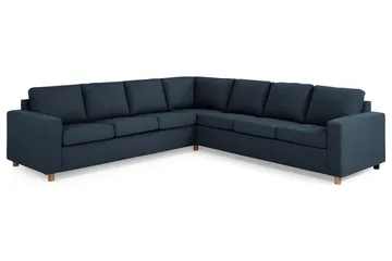 Crazy 6-sits Vändbar L-formad X-Large Hörnsoffa i Tyg - Blå - Möbler - Soffa - Hörnsoffa