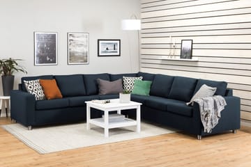 Crazy 6-sits Vändbar L-formad X-Large Hörnsoffa i Tyg - Blå - Möbler - Soffa - Hörnsoffa