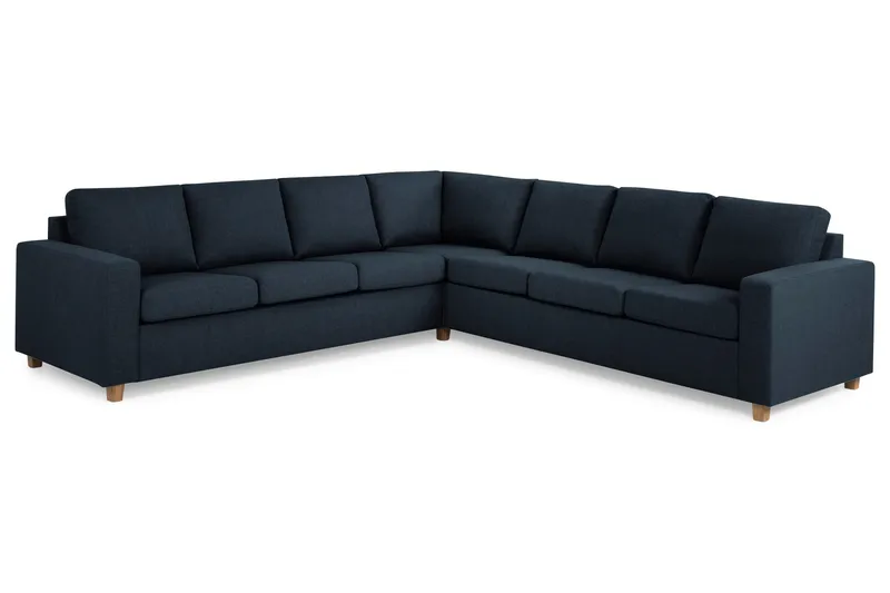 Crazy 6-sits Vändbar L-formad X-Large Hörnsoffa i Tyg - Blå - Möbler - Soffa - Hörnsoffa
