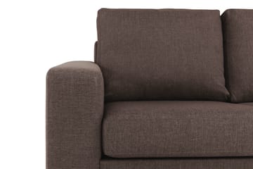 Crazy 6-sits Vändbar L-formad X-Large Hörnsoffa i Tyg - Brun - Möbler - Soffa - Hörnsoffa
