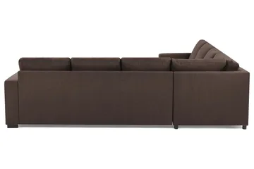 Crazy 6-sits Vändbar L-formad X-Large Hörnsoffa i Tyg - Brun - Möbler - Soffa - Hörnsoffa