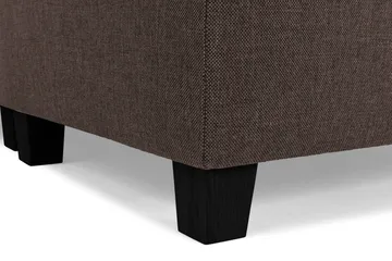 Crazy 6-sits Vändbar L-formad X-Large Hörnsoffa i Tyg - Brun - Möbler - Soffa - Hörnsoffa