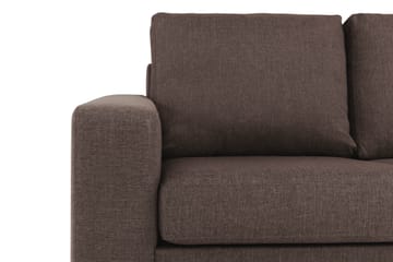 Crazy 6-sits Vändbar L-formad X-Large Hörnsoffa i Tyg - Brun - Möbler - Soffa - Hörnsoffa
