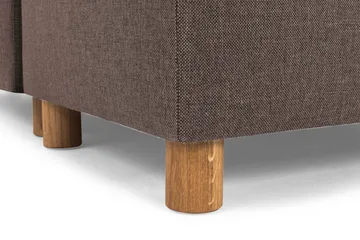 Crazy 6-sits Vändbar L-formad X-Large Hörnsoffa i Tyg - Brun - Möbler - Soffa - Hörnsoffa