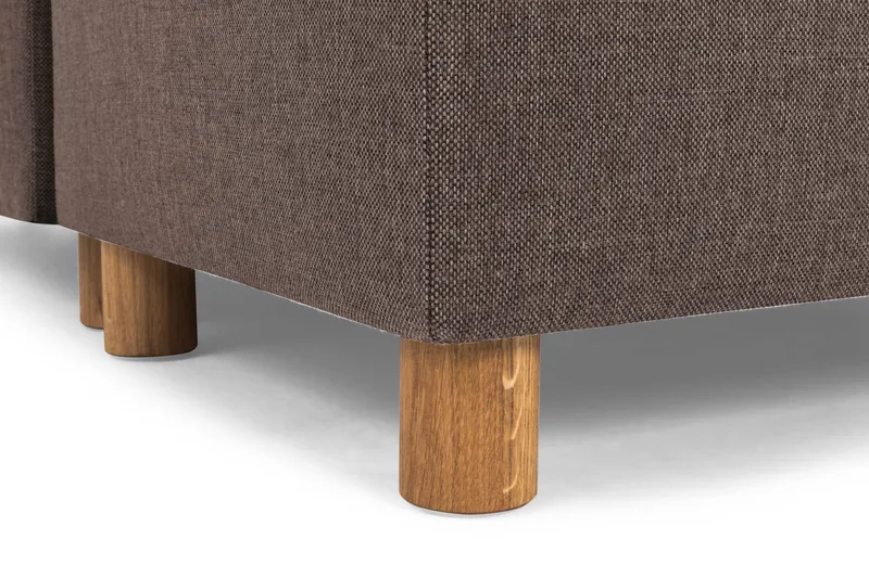 Crazy 6-sits Vändbar L-formad X-Large Hörnsoffa i Tyg - Brun - Möbler - Soffa - Hörnsoffa