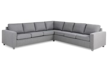Crazy 6-sits Vändbar L-formad X-Large Hörnsoffa i Tyg - Grå - Möbler - Soffa - H�örnsoffa