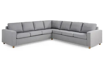 Crazy 6-sits Vändbar L-formad X-Large Hörnsoffa i Tyg - Grå - Möbler - Soffa - Hörnsoffa