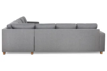 Crazy 6-sits Vändbar L-formad X-Large Hörnsoffa i Tyg - Grå - Möbler - Soffa - Hörnsoffa