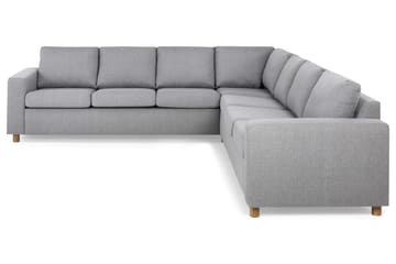 Crazy 6-sits Vändbar L-formad X-Large Hörnsoffa i Tyg - Grå - Möbler - Soffa - Hörnsoffa