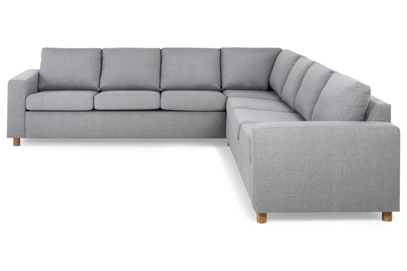 Crazy 6-sits Vändbar L-formad X-Large Hörnsoffa i Tyg - Grå - Möbler - Soffa - Hörnsoffa