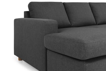 Crazy 6-sits Vänstervänd U-formad Large Hörnsoffa med divan i Tyg - Antracit - Möbler - Soffa - Hörnsoffa - Hörnsoffa med divan