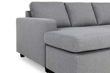 Crazy 6-sits Vänstervänd U-formad Large Hörnsoffa med divan i Tyg - Grå - Möbler - Soffa - Hörnsoffa - Hörnsoffa med divan