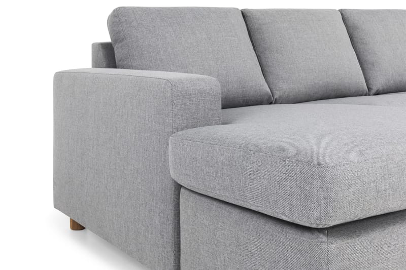 Crazy 6-sits Vänstervänd U-formad Large Hörnsoffa med divan i Tyg - Grå - Möbler - Soffa - Hörnsoffa - Hörnsoffa med divan