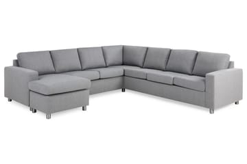 Crazy 6-sits Vänstervänd U-formad Large Hörnsoffa med divan i Tyg - Grå - Möbler - Soffa - Hörnsoffa - Hörnsoffa med divan