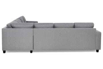 Crazy 6-sits Vänstervänd U-formad Large Hörnsoffa med divan i Tyg - Grå - Möbler - Soffa - Hörnsoffa - Hörnsoffa med divan