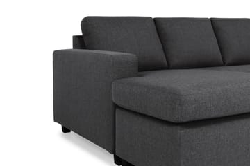 Crazy 6-sits Vänstervänd U-formad Large Hörnsoffa med divan i Tyg - Mörkgrå - Möbler - Soffa - Hörnsoffa - Hörnsoffa med divan