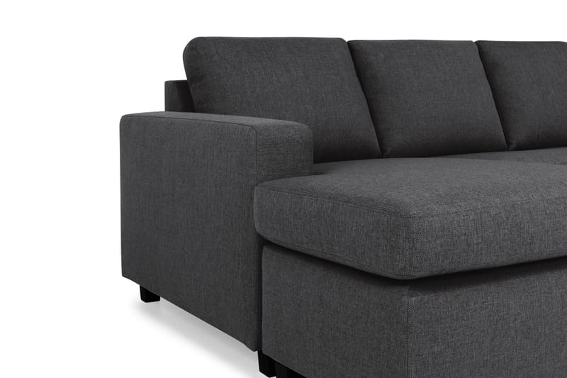 Crazy 6-sits Vänstervänd U-formad Large Hörnsoffa med divan i Tyg - Mörkgrå - Möbler - Soffa - Hörnsoffa - Hörnsoffa med divan