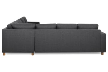 Crazy 6-sits Vänstervänd U-formad Large Hörnsoffa med divan i Tyg - Mörkgrå - Möbler - Soffa - Hörnsoffa - Hörnsoffa med divan