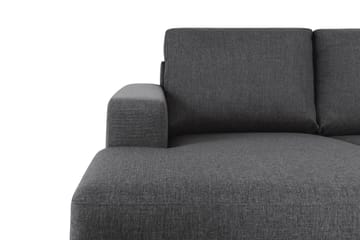 Crazy 6-sits Vänstervänd U-formad Large Hörnsoffa med divan i Tyg - Mörkgrå - Möbler - Soffa - Hörnsoffa - Hörnsoffa med divan