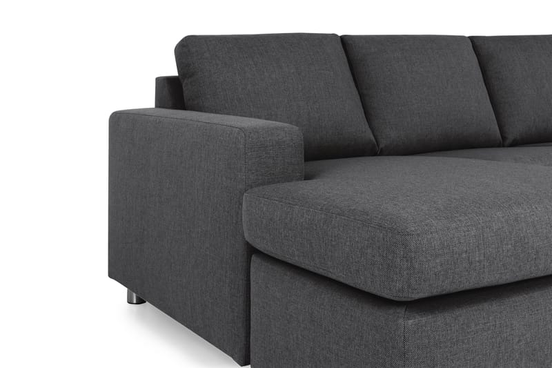 Crazy 6-sits Vänstervänd U-formad Large Hörnsoffa med divan i Tyg - Mörkgrå - Möbler - Soffa - Hörnsoffa - Hörnsoffa med divan