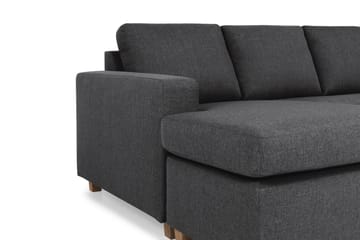 Crazy 6-sits Vänstervänd U-formad Large Hörnsoffa med divan i Tyg - Mörkgrå - Möbler - Soffa - Hörnsoffa - Hörnsoffa med divan