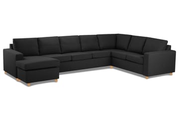 Crazy 6-sits Vänstervänd U-formad X-Large Hörnsoffa med divan i Tyg - Antracit - Möbler - Soffa - Hörnsoffa - Hörnsoffa med divan